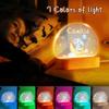 VEELU Personalized Gifts for Kids - Custom Name Night Light with Cute Animals - Nursery Baby Acrylic LED Lamp - Birth Gift for Boys Girls - Bedroom Decor Children's Light Newborn Gifts Christmas Gift view 3