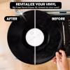 DINGSEN Vinyl Record Cleaning Kit,Complete 8-in-1,100ml Vinyl Record CleanerVelvet Record BrushStraight Handle BrushRound Head BrushSilicone Record TraySuede WipeEar Wash Ball & Storage Bag view 2