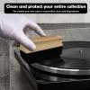 DINGSEN Vinyl Record Cleaning Kit,Complete 8-in-1,100ml Vinyl Record CleanerVelvet Record BrushStraight Handle BrushRound Head BrushSilicone Record TraySuede WipeEar Wash Ball & Storage Bag view 4