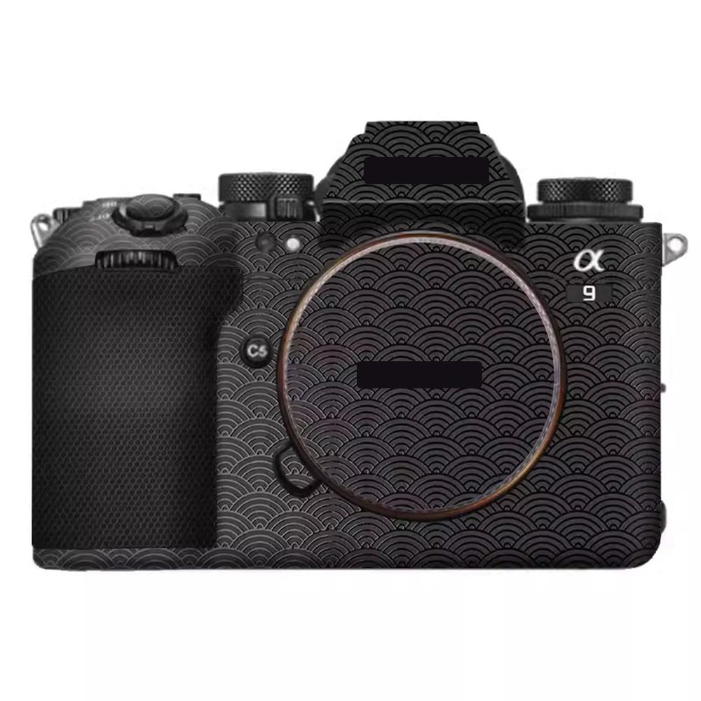 A9 III Anti-Scratch Camera Sticker Coat Wrap Protective Film Body Protector Skin Cover for Sony Alpha 9 III ILCE-9M3 9III A9M3(Auspicious Clouds Black)