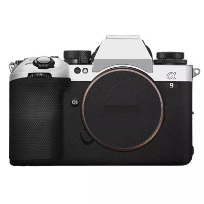 A9 III Anti-Scratch Camera Sticker Coat Wrap Protective Film Body Protector Skin Cover for Sony Alpha 9 III ILCE-9M3 9III A9M3(Silver+Frosted Black)