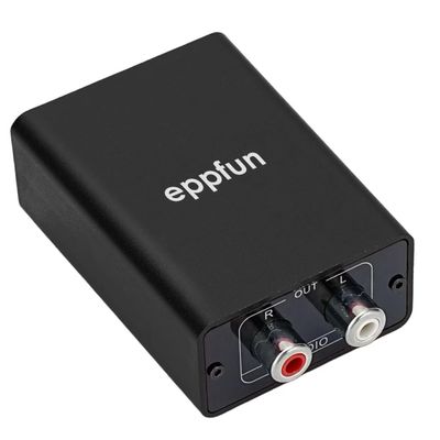 eppfun Le Audio Bluetooth 5.4 Receiver with Aptx Lossless/LDAC, 96K/24bit RCA Wireless Adapter for Home Music Streaming HiFi Stereo System