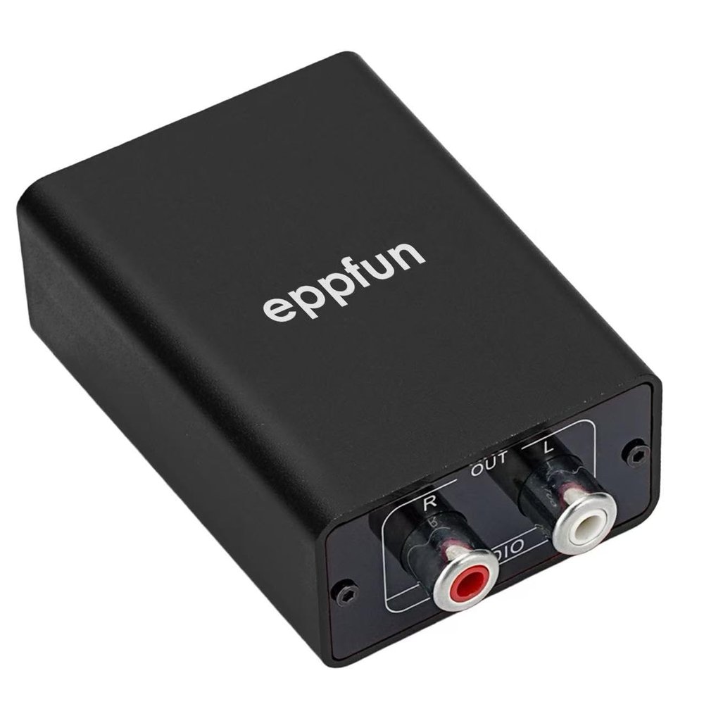 eppfun Le Audio Bluetooth 5.4 Receiver with Aptx Lossless/LDAC, 96K/24bit RCA Wireless Adapter for Home Music Streaming HiFi Stereo System