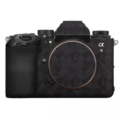 A9 III Anti-Scratch Camera Sticker Coat Wrap Protective Film Body Protector Skin Cover for Sony Alpha 9 III ILCE-9M3 9III A9M3(Triangle Black)