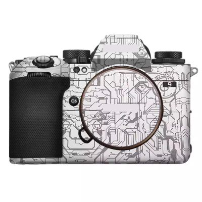 A9 III Anti-Scratch Camera Sticker Coat Wrap Protective Film Body Protector Skin Cover for Sony Alpha 9 III ILCE-9M3 9III A9M3(Circuit White)
