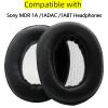 MDR-1A Replacement Ear Pads Compatible with Sony MDR 1A /1ADAC/1ABT Headphones,Earpads Cushions with Upgrade Memory Foam & High Protein Leather (Black) view 2