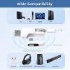 YOCOWOCO USB-C Bluetooth Adapter for PS5, 2-in-1 USB-A Bluetooth Audio Adapter for PS4 with aptX-Adaptive & Low Latency, Wireless Audio Transmitter to Connect Bluetooth Headphones & Earbuds view 4
