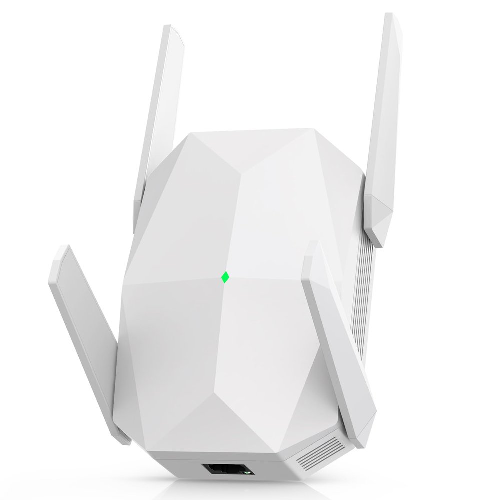 2026 AX3000 WiFi 6 Range Extender, WiFi Extender Signal Booster with Gigabit Ethernet Port, Dual Band (2.4G&5.8G) WiFi Repeater Cover to 13888sp.ft, Faster Speed and Wider Cover, Quick Setup (White)