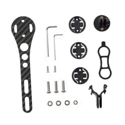 QSTDGVPW Bike Computer Mount Bike Stopwatch Holder with Screws Accessories Speed Meter Holder Bicycle Handlebar Mount Light Holder