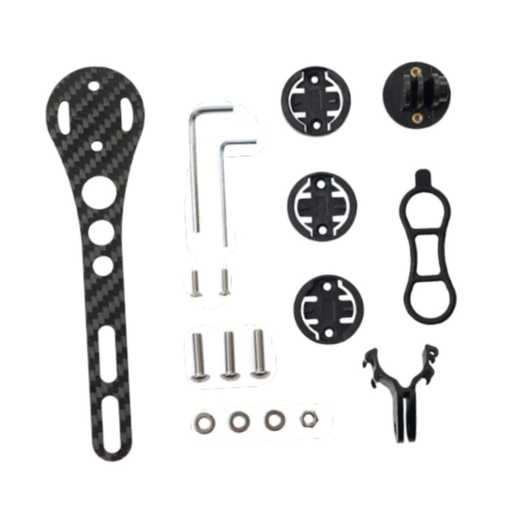 QSTDGVPW Bike Computer Mount Bike Stopwatch Holder with Screws Accessories Speed Meter Holder Bicycle Handlebar Mount Light Holder