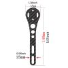 QSTDGVPW Bike Computer Mount Bike Stopwatch Holder with Screws Accessories Speed Meter Holder Bicycle Handlebar Mount Light Holder view 4