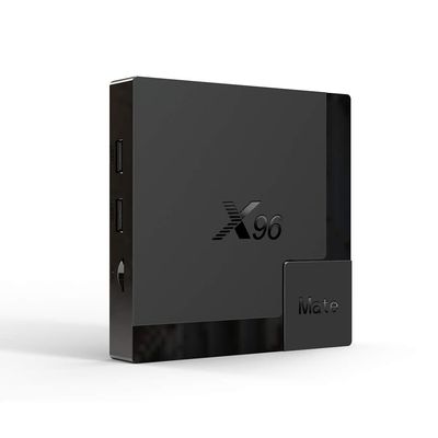 32GB Remote Controls Smart Antenna Satellite Receiver Stands Digital X96mate Android 10.0 4k Core H616 Set-top Box with WiFi - (Color: UK Plug)