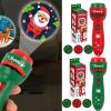 Tanxier Christmas Flashlights for Kids,Cartoon Kids Projector Flashlight,24 Patterns Handheld Flashlight Projector,Christmas Slide Torch Toy for Stocking Stuffer view 2