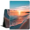 ACWDMKH Case for Samsung Galaxy Tab S10 Plus/ S9 FE Plus/ S9 Plus 5G Tablet 12.4'' Case,PU Leather Slim Folio Adjustable Stand Cover Auto Wake/Sleep,Sea Beach Sunset view 1