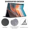 ACWDMKH Case for Samsung Galaxy Tab S10 Plus/ S9 FE Plus/ S9 Plus 5G Tablet 12.4'' Case,PU Leather Slim Folio Adjustable Stand Cover Auto Wake/Sleep,Sea Beach Sunset view 2