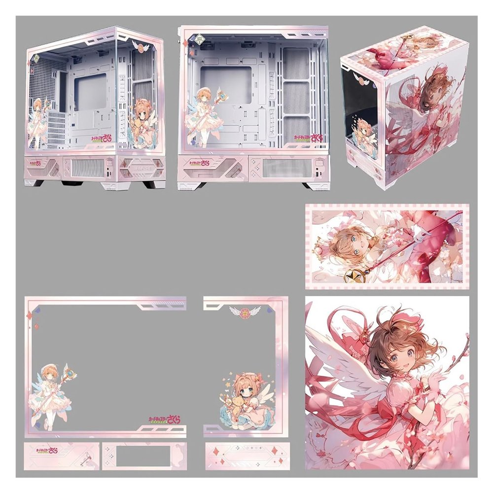 Computer Cases,Mid-Tower PC Gaming Case M-ATX/ATX/ITX - Front I/O USB 3.0 /Type-C Port - 270  Panoramic View Tempered Glass Panel - Can Be Customized Privately