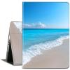 ACWDMKH Case for Samsung Galaxy Tab S10 Plus/ S9 FE Plus/ S9 Plus 5G Tablet 12.4'' Case,PU Leather Slim Folio Adjustable Stand Cover Auto Wake/Sleep,Blue Sea Beach view 1
