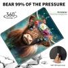 ACWDMKH Case for Samsung Galaxy Tab S10 Plus/ S9 FE Plus/ S9 Plus 5G Tablet 12.4'' Case,PU Leather Slim Folio Adjustable Stand Cover Auto Wake/Sleep,Cute Highland Cow view 4