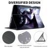 ACWDMKH Case for Samsung Galaxy Tab S10 Plus/ S9 FE Plus/ S9 Plus 5G Tablet 12.4'' Case,PU Leather Slim Folio Adjustable Stand Cover Auto Wake/Sleep,Cool Purple Dragon view 2
