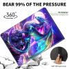 ACWDMKH Case for Samsung Galaxy Tab S10 Plus/ S9 FE Plus/ S9 Plus 5G Tablet 12.4'' Case,PU Leather Slim Folio Adjustable Stand Cover Auto Wake/Sleep,Glitter Dragon view 4