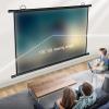 HJXGQJM 4:3/16:9 HD Manual Projector Screen, Portable Pull Down Projector Screen, 4K HD Wall Mount White Portable Projection Screen for Home Theater Cinema Office Movie TV Game(4:3,40") view 3