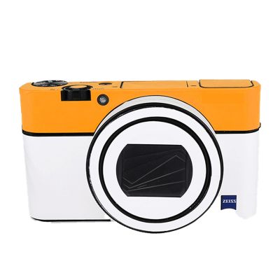 Anti-Scratch Camera Cover Skin Sticker for Sony RX100VI RX100VII Camera Protector Film Skin Decals RX100M6 RX100M7(Yellow+White)