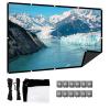 Black Backing Projection Screen, 16:9/4:3, Portable, Projector Screen 60/72/84/100/120/150/180/200 Inch, Outdoor Movie Screen, 4K HD Foldable and Anti-Crease Projection Screen(4:3,150 inch screen) view 1