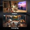 Black Backing Projection Screen, 16:9/4:3, Portable, Projector Screen 60/72/84/100/120/150/180/200 Inch, Outdoor Movie Screen, 4K HD Foldable and Anti-Crease Projection Screen(4:3,150 inch screen) view 2
