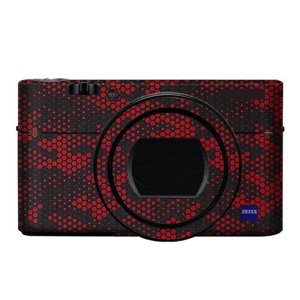 Anti-Scratch Camera Cover Skin Sticker for Sony RX100VI RX100VII Camera Protector Film Skin Decals RX100M6 RX100M7(Mamba Red)