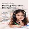 1MORE Kids Headphones HQ20 SonoFlow Noise Cancelling Headphones for Kids, 75/85/95dB Safe Volume Limit Headphones with Microphone, 65H Playtime,Portable Headphone for School/Tablet/iPad, Black view 2