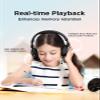 1MORE Kids Headphones HQ20 SonoFlow Noise Cancelling Headphones for Kids, 75/85/95dB Safe Volume Limit Headphones with Microphone, 65H Playtime,Portable Headphone for School/Tablet/iPad, Black view 3