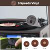 9-in-1 Retro Turntable with Built-in Speakers, Reocrd Player with Bluetooth, AM/FM Radio, CD, Cassette, USB/SD Playback, Remote Control, and Headphone Jack view 3