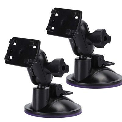 2Pcs Car Navigator Driving Recorder Suction Cup Bracket, 360 Degree Adjustable Angle with Strong Suction Power for Dashboard Camera Stand and Support (Our Jaw Heads)