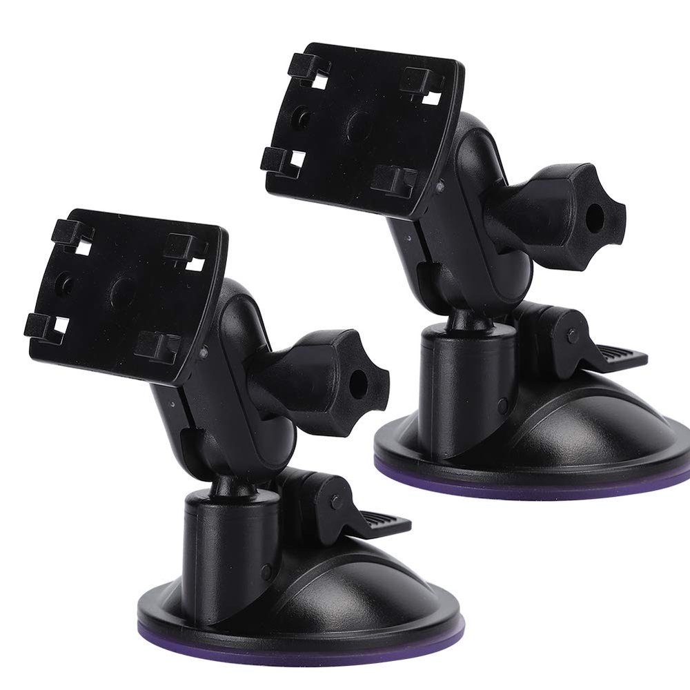 2Pcs Car Navigator Driving Recorder Suction Cup Bracket, 360 Degree Adjustable Angle with Strong Suction Power for Dashboard Camera Stand and Support (Our Jaw Heads)