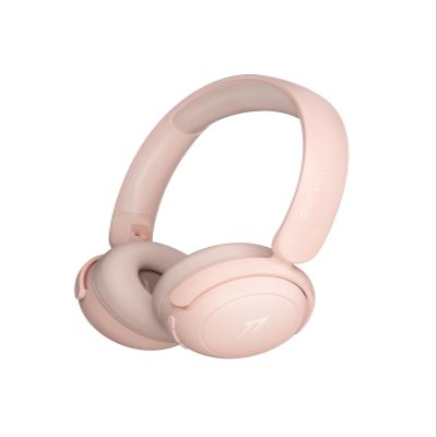 1MORE HQ20 Kids Headphones, Noise Cancelling Headphones for Kids, Smart Hearing Protection, 75/85/95dB Safe Volume Limit Microphone, 65H Playtime,Foldable Headphone for Study/Tablet/iPad, Pink