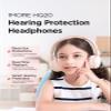 1MORE HQ20 Kids Headphones, Noise Cancelling Headphones for Kids, Smart Hearing Protection, 75/85/95dB Safe Volume Limit Microphone, 65H Playtime,Foldable Headphone for Study/Tablet/iPad, Pink view 2