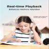 1MORE HQ20 Kids Headphones, Noise Cancelling Headphones for Kids, Smart Hearing Protection, 75/85/95dB Safe Volume Limit Microphone, 65H Playtime,Foldable Headphone for Study/Tablet/iPad, Pink view 3