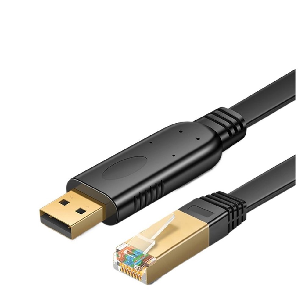 ACGTUY USB to RJ45 Console Cable RS232 Serial Adapter Compatible with The Computer Router USB RJ 45 8P8C Converter Console Cable 1.8m 300cm(3m,B)