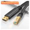 ACGTUY USB to RJ45 Console Cable RS232 Serial Adapter Compatible with The Computer Router USB RJ 45 8P8C Converter Console Cable 1.8m 300cm(3m,B) view 3