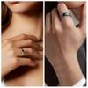 Smart Ring Health Fitness Tracker, Touch Screen Smart Ring for Men and Women, Sleeping Steps Heart Rate Blood Oxygen Monitor, Remote Photography LED Display Ring Waterproof Fitness Ring (Gold, 9) view 2
