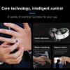 Smart Ring Health Fitness Tracker, Touch Screen Smart Ring for Men and Women, Sleeping Steps Heart Rate Blood Oxygen Monitor, Remote Photography LED Display Ring Waterproof Fitness Ring (Gold, 10) view 3