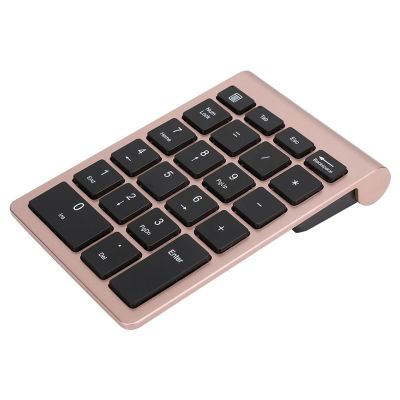 2.4G Numeric Keypad Portable USB Keyboard for Vista with Fast Rebound Speed Silver/32.8ft (Rose Gold)