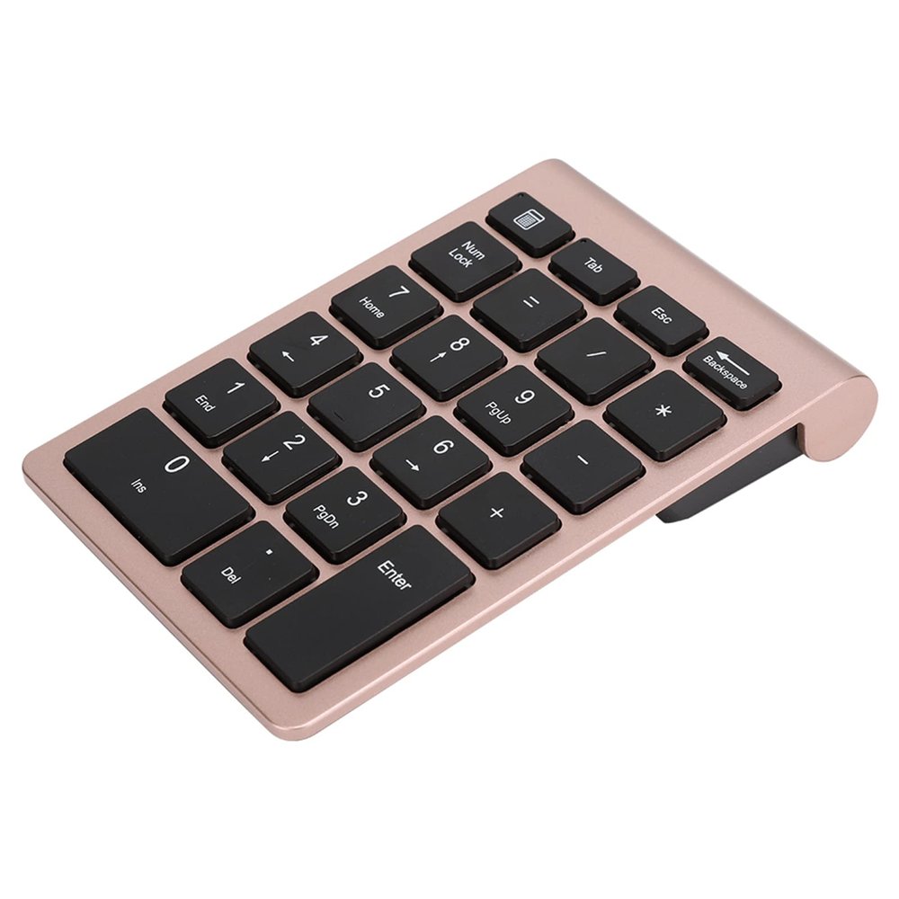 2.4G Numeric Keypad Portable USB Keyboard for Vista with Fast Rebound Speed Silver/32.8ft (Rose Gold)
