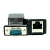 ACGTUY DB9 RS232 Female/Male to RJ45 Network Adapter, COM Port to Cat5e/6 LAN Ethernet Port Converter, DB9 Serial Female to RJ45 Female(Male) view 1