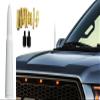 50 Cal White Bullet Antenna Replacement Ford F150 F250 F350 Dodge Ram 1500 2500 Jeep Wrangler Toyota Tundra view 1