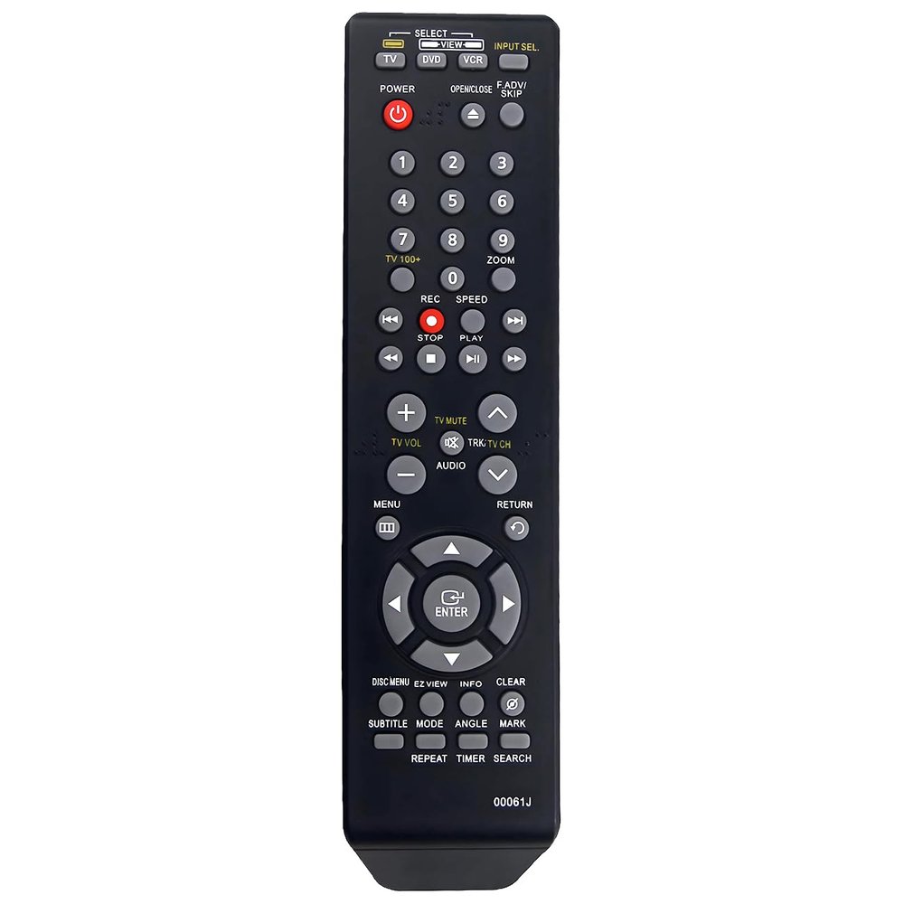 00061J Replacement Remote for Samsung DVD VCR DVD-V8650/VCR DVD-V8650/XAA DVD-V9700 DVD-V9700/XAA DVD-V9800 DVD-V9800/XAA DVD-V8650