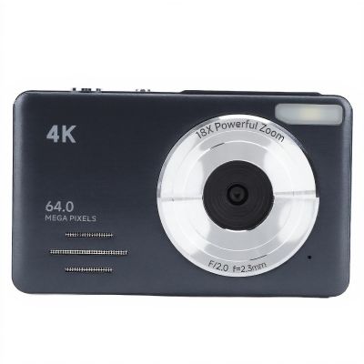4K HD Digital Camera, 18X Zoom Video Camcorder Autofocus with 2.88 Inch Screen, 64MP Portable Travel Camera with Filters for Selfie Vlog Photography
