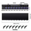 8 Port VGA KVM Switch with Remote, USB Switcher, 8 Computers Share 1 Monitor, 4 USB 2.0 Hubs, Keyboard Mouse Printer, 8 KVM VGA Cables, 1 Desktop Controller, 1 IR Remote view 3