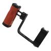 Phone Camera Rig Hand Grip, Wooden Handle with Adjustable L Plate, Cold Shoe Mounts, for, for iOS Smartphones view 2