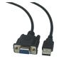 ACGTUY USB Male to DB9 RS232 COM Female Cable Adapter Converter Supports Win 7 8 10 Pro System view 4